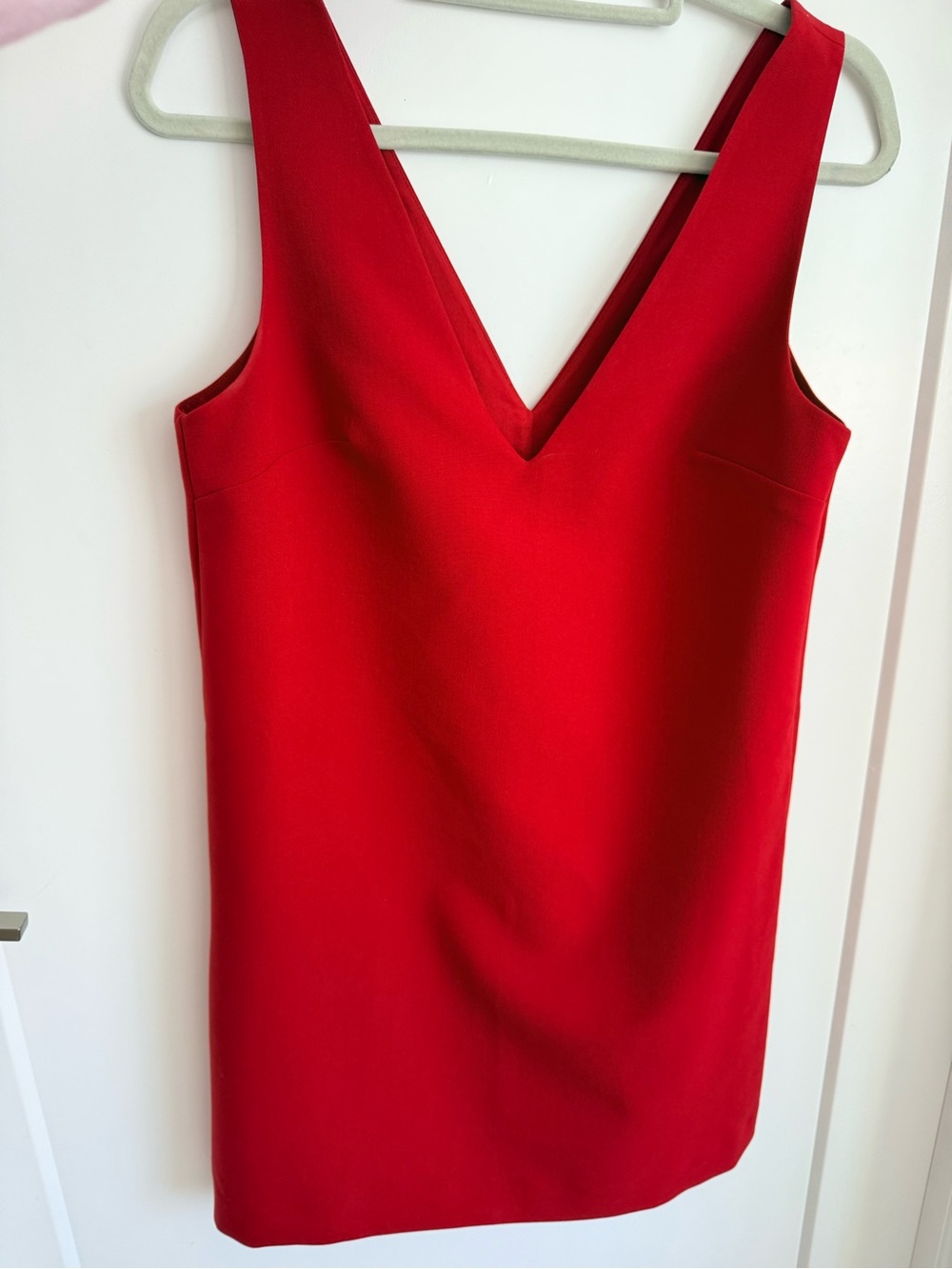 Banana republic Red V-Neck Sleeveless Dress